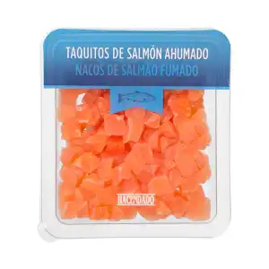 Taquitos de salmón ahumado Hacendado Paquete 0.1 kg