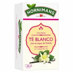 Té blanco con un toqué de vainilla en bolsitas Hornimans 25 ud.