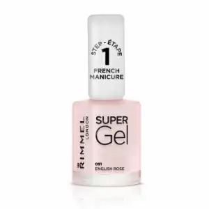 Esmalte de uñas Super Gel French Manicure 091 english rose Rimel London 1 ud.