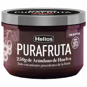 Fruta para untar de arándano Pura Fruta Helios sin gluten 250 g.