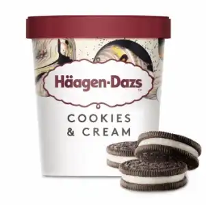 Helado de galletas y crema Häagen Dazs 460 ml.