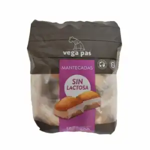 Mantecadas Vega Pas sin lactosa 600 g.