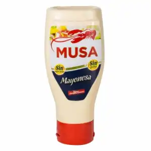 Mayonesa sin azúcar Musa sin gluten envase 430 ml.