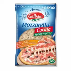 Queso mozzarella rallada Galbani 150 g.