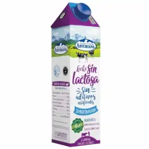 Leche semidesnatada Central Lechera Asturiana sin lactosa brik 1 l.