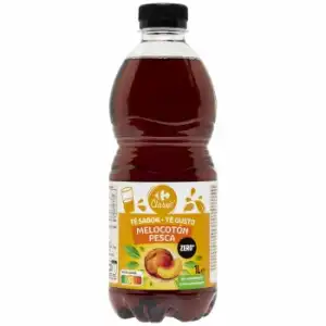 Té sabor melocotón zero Carrefour Classic ́ botella 1 l.