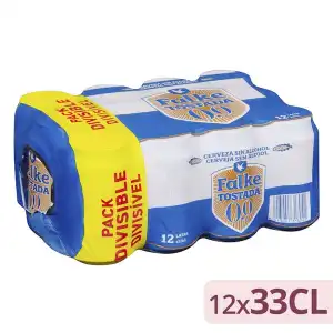 Cerveza 0,0% sin alcohol tostada Falke 12 latas X 330 ml