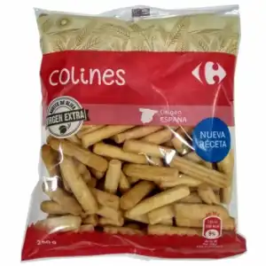 Colines con aceite de olive virgen extra Carrefour 250 g.