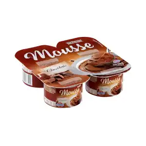 Mousse de chocolate Hacendado 4 ud. X 0.0625 kg