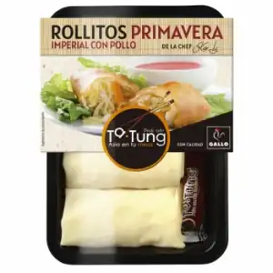 Rollitos primavera imperial con pollo Ta-Tung 280 g.