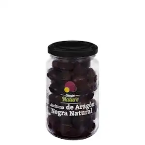 Aceitunas negras naturales de Aragón Campo Nature Tarro 0.2 kg