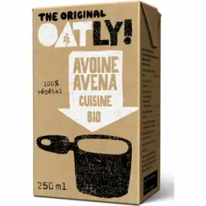 Crema de avena para cocinar ecológico Oatly 250 ml.