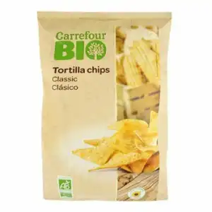 Nachos ecológicos Carrefour Bio 125 g.