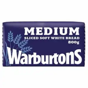 Pan de molde blanco rebanada gruesa Warburtons 800 g.