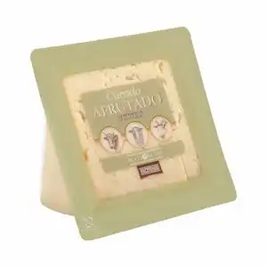 Queso curado mezcla afrutado Hacendado cortado en cuñitas