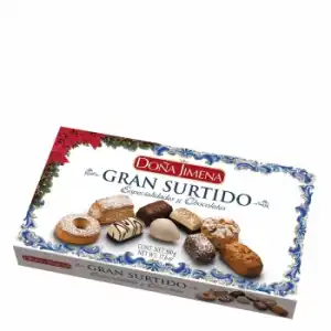 Surtido de especialidades y chocolates Doña Jimena 500 g.