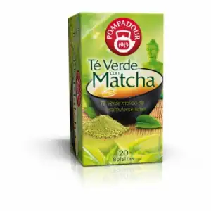 Té verde con matcha en bolsitas Pompadour 20 ud.