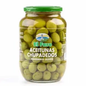 Aceitunas verdes chupadedos El Faro 500 g.