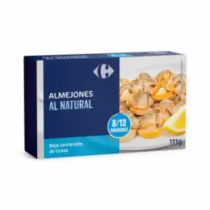 Almejones al natural Carrefour 63 g.