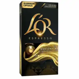 Café Guatemala en cápsulas L'or Espresso compatible con Nespresso 10 unidades de 5,2 g.