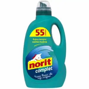 Detergente líquido Complet Norit 55 lavados.