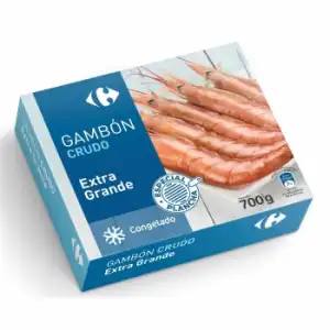 Gambón extra grande crudo Carrefour 700 g.