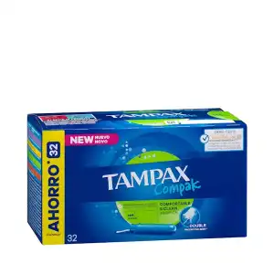 Tampones super Tampax Compak con aplicador Caja 1 ud
