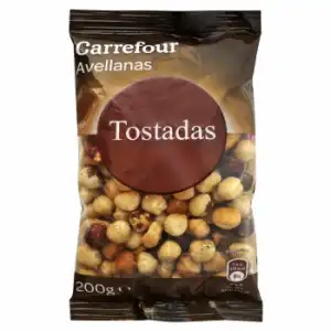 Avellanas tostadas Carrefour 200 g.