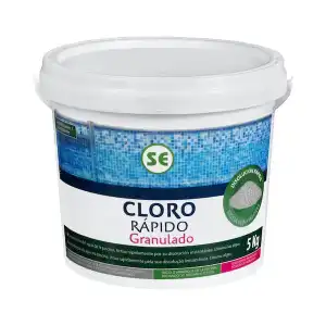 Cloro rápido granulado para piscina Bote 5 kg