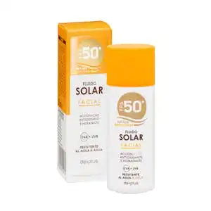 Fluido protección solar facial Deliplus FPS 50+
