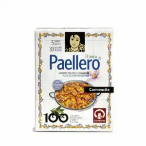 Sazonador para paella con azafrán Carmencita sin gluten 20 g.