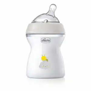 Biberón anticólicos 2+ meses tetina inclinada de silicona NaturalFeeling Chicco 250 ml.