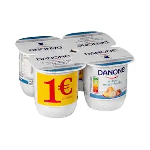 Yogur sabor macedonia Danone 4 ud. X 0.125 kg