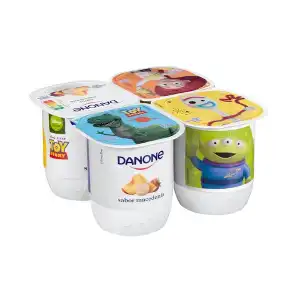 Yogur sabor plátano sin gluten pack 4 unidades 120 g · DANONE