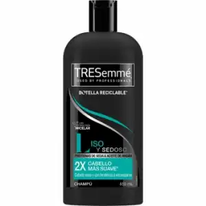 Champú liso y sedoso proteínas de seda & aceite de argán para cabello seco y tendencia a encresparse Tresemmé 855 ml