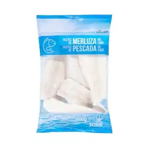 Filetes de merluza sin piel Hacendado ultracongelados Paquete  kg