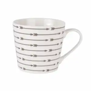 Mug TABERSEO Flechas 414 cc - Blanca