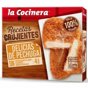 Pechuga empanada Recetas Crujientes La Cocinera 330 g.