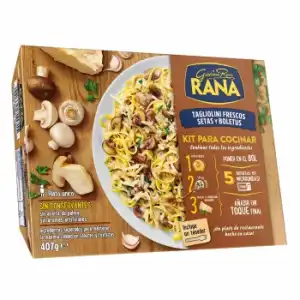 Tagliolini frescos setas y boletus Rana sin aceite de palma 407 g.