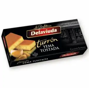 Turrón de yema tostada Delaviuda sin gluten 250 g.