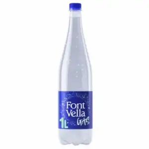 Agua mineral con gas Font Vella 1 l.
