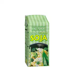 Crema de soja Hacendado Brick 200 ml