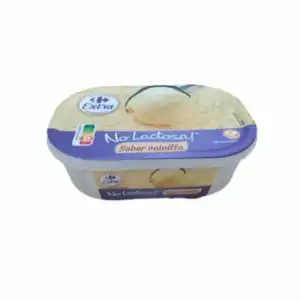 Helado de vainilla Carrefour Extra sin gluten sin lactosa 480 g.