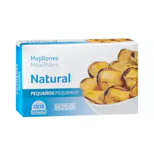 Mejillones al natural Hacendado pequeños Lata 0.111 kg