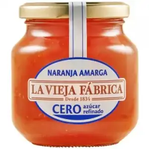 Mermelada de naranja amarga cero azúcar La Vieja Fábrica sin gluten 290 g.