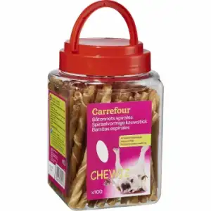 Snacks de buey para perros Carrefour 100 unidades