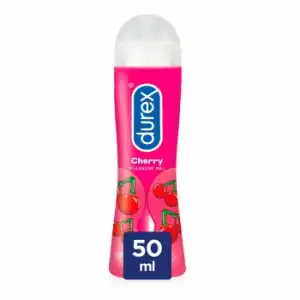 Lubricante sabor y aroma cereza de base agua Durex 50 ml.