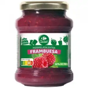 Mermelada de frambuesa Carrefour Classic 410 g.