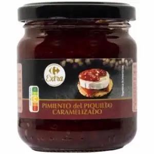 Pimiento del piquillo caramelizado Extra Carrefour 240 g.