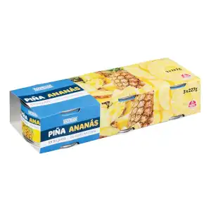 Piña en su jugo Videca rodaja mediana 3 latas X 0.14 kg